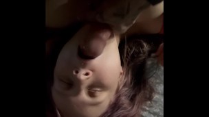 FACEFUCKING STEPSIS- Cum on perfect tits- OH NO! We got caught!!