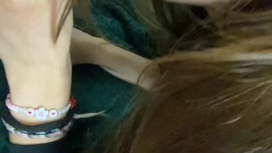 stepsis loves getting cum on her pussy after party